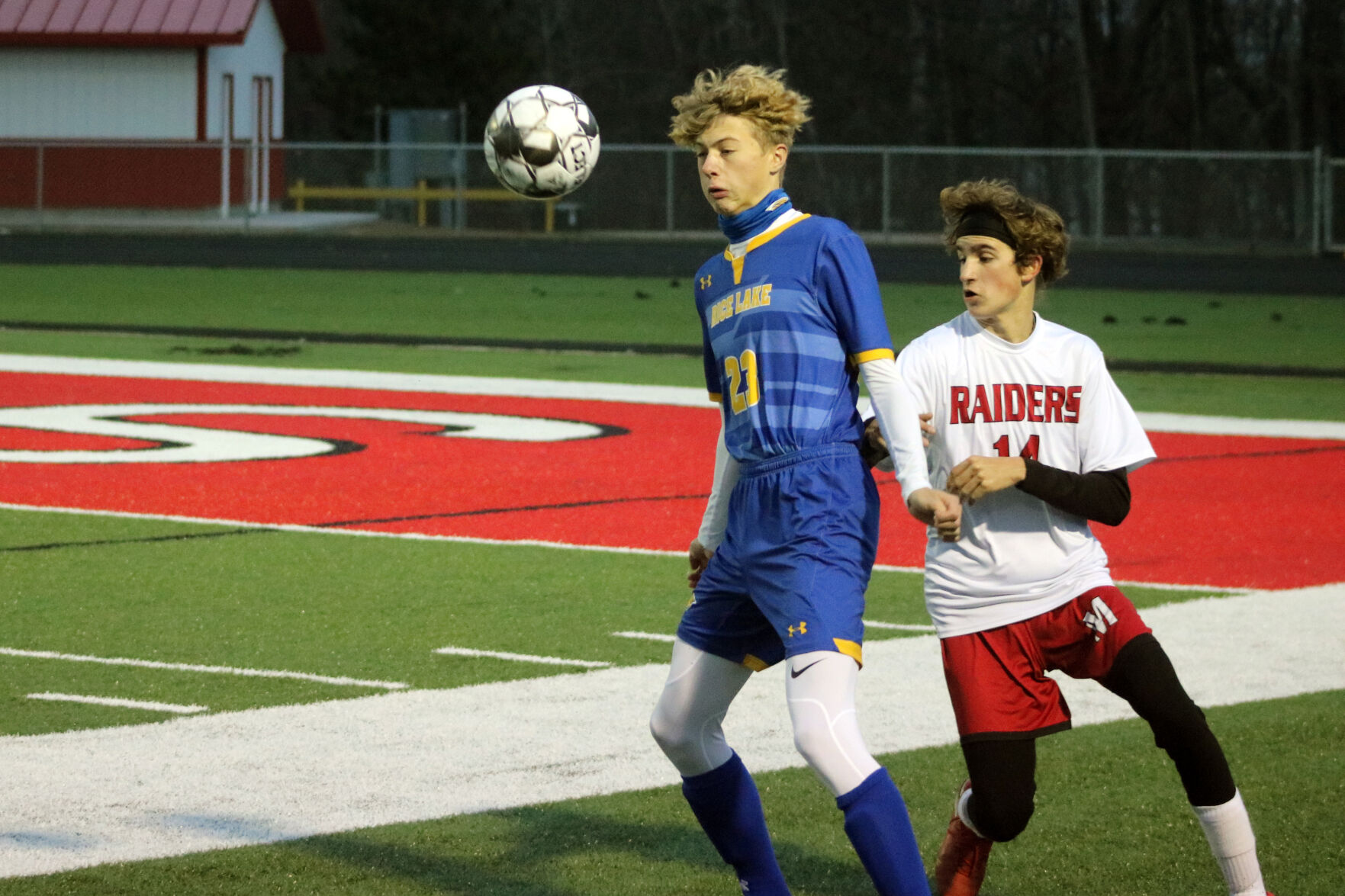 Rice Lake boys soccer Division 2 sectionals vs. Medford 10-31-20
